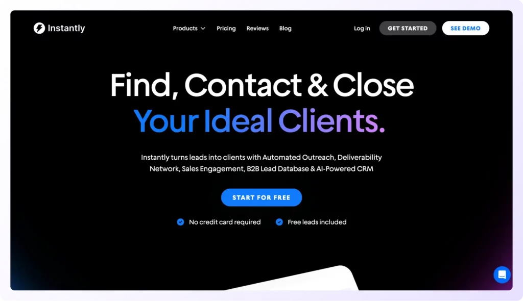 instantly landing page email sequence software