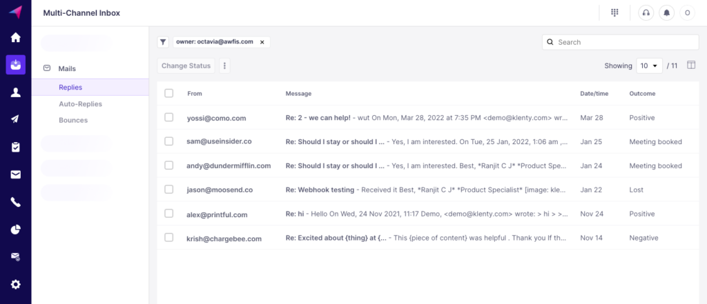 Multi-Channel Inbox feature