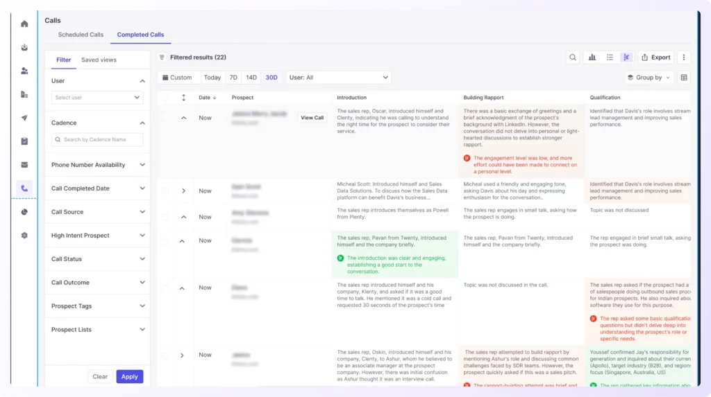 talk track tables dial iq feature